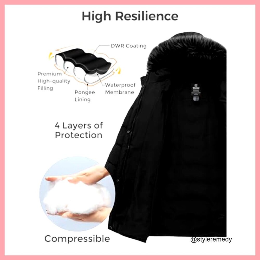Women's Down Jacket Windproof Waterproof Puffer C… - image 4